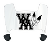 William & Mary Tribe Mini Football Helmet Visor Shield w/ Clips - PICK VISOR & LOGO COLOR