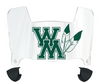 William & Mary Tribe Mini Football Helmet Visor Shield w/ Clips - PICK VISOR & LOGO COLOR