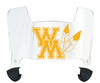 William & Mary Tribe Mini Football Helmet Visor Shield w/ Clips - PICK VISOR & LOGO COLOR