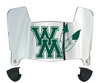 William & Mary Tribe Mini Football Helmet Visor Shield w/ Clips - PICK VISOR & LOGO COLOR