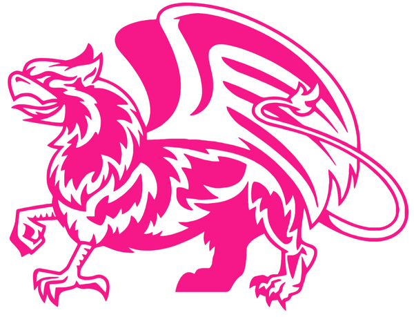 William and Mary Tribe Hot Pink Mascot Logo Premium DieCut Vinyl Decal PICK SIZE