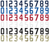Winnipeg Jets Helmet Jersey Style Vinyl Number Decal Sheet Set of 50 #0-9 - Pick Color & Size
