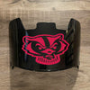 Wisconsin Badgers Full Size Football Helmet Visor Shield w/ Clips - PICK VISOR & LOGO COLOR