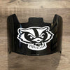 Wisconsin Badgers Full Size Football Helmet Visor Shield w/ Clips - PICK VISOR & LOGO COLOR