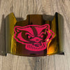 Wisconsin Badgers Full Size Football Helmet Visor Shield w/ Clips - PICK VISOR & LOGO COLOR