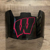 Wisconsin Badgers Full Size Football Helmet Visor Shield w/ Clips - PICK VISOR & LOGO COLOR