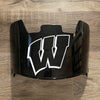 Wisconsin Badgers Full Size Football Helmet Visor Shield w/ Clips - PICK VISOR & LOGO COLOR