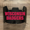 Wisconsin Badgers Full Size Football Helmet Visor Shield w/ Clips - PICK VISOR & LOGO COLOR