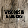 Wisconsin Badgers Full Size Football Helmet Visor Shield w/ Clips - PICK VISOR & LOGO COLOR