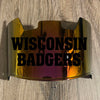 Wisconsin Badgers Full Size Football Helmet Visor Shield w/ Clips - PICK VISOR & LOGO COLOR