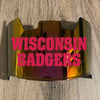 Wisconsin Badgers Full Size Football Helmet Visor Shield w/ Clips - PICK VISOR & LOGO COLOR