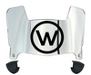Wisconsin Badgers Mini Football Helmet Visor Shield w/ Clips - PICK VISOR & LOGO COLOR