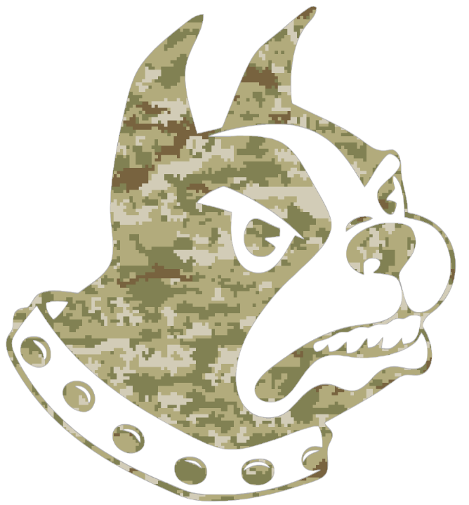 Wofford Terriers Team Logo Salute to Service Camouflage Camo Vinyl Decal PICK SIZE