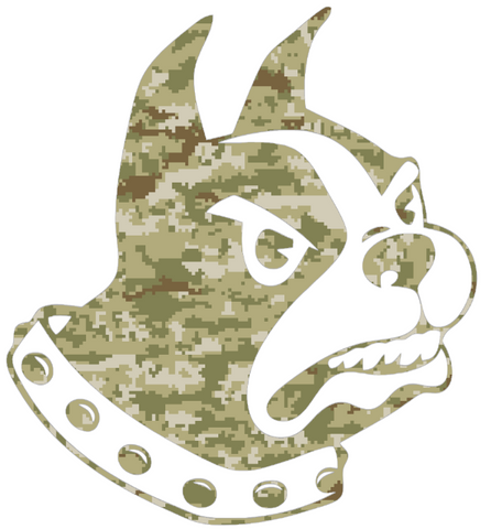 Wofford Terriers Team Logo Salute to Service Camouflage Camo Vinyl Decal PICK SIZE