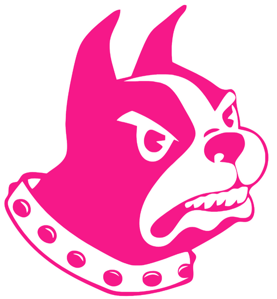 Wofford Terriers Hot Pink Team Logo Premium DieCut Vinyl Decal PICK SIZE