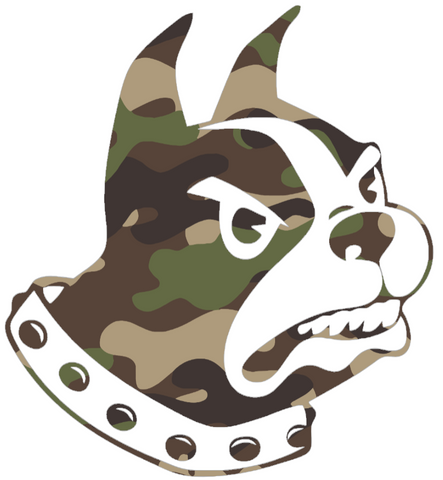 Wofford Terriers Woodland Camo Camouflage Team Logo Premium DieCut Vinyl Decal PICK SIZE