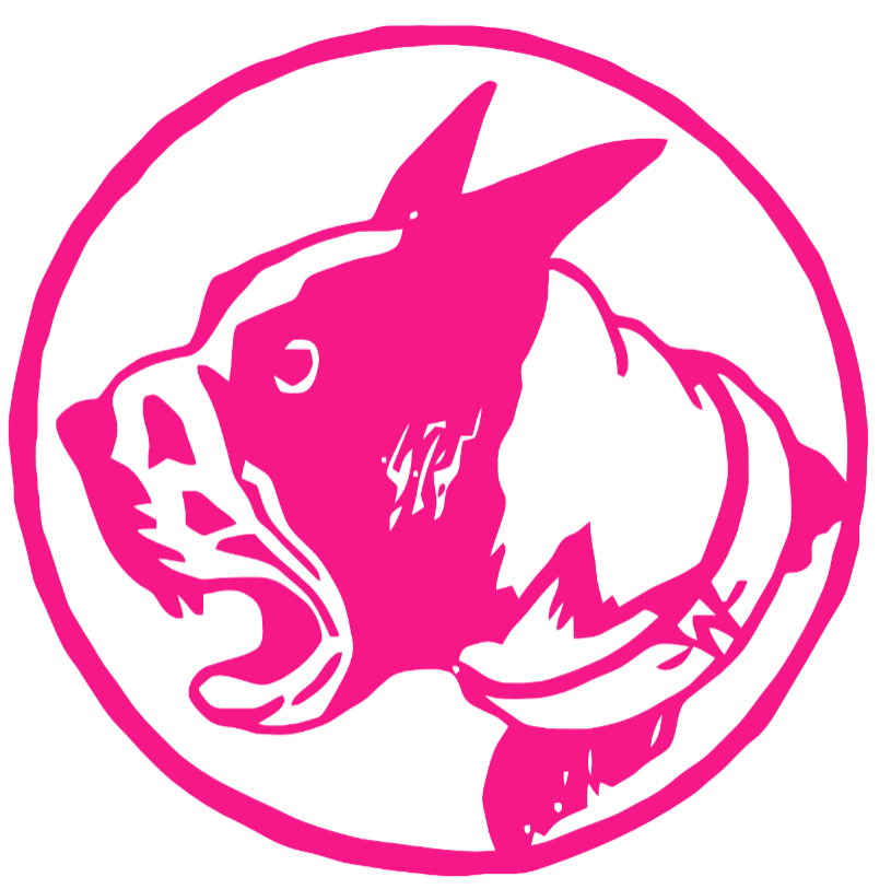 Wofford Terriers Hot Pink Retro Throwback Logo Premium DieCut Vinyl Decal PICK SIZE