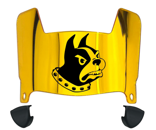 Wofford Terriers Mini Football Helmet Visor Shield w/ Clips - PICK VISOR & LOGO COLOR