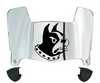 Wofford Terriers Mini Football Helmet Visor Shield w/ Clips - PICK VISOR & LOGO COLOR