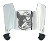Wofford Terriers Mini Football Helmet Visor Shield w/ Clips - PICK VISOR & LOGO COLOR