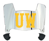 Wyoming Cowboys Mini Football Helmet Visor Shield w/ Clips - PICK VISOR & LOGO COLOR