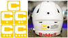 Captain Patch Jersey C Style YELLOW Football Helmet Decal - Perfect for Adult & Youth Full Size Football Helmets