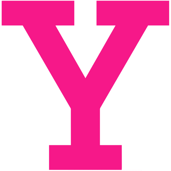 Yale Bulldogs Hot Pink Retro Throwback Logo Premium DieCut Vinyl Decal PICK SIZE