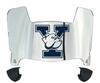Yale Bulldogs Mini Football Helmet Visor Shield w/ Clips - PICK VISOR & LOGO COLOR
