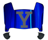 Yale Bulldogs Mini Football Helmet Visor Shield w/ Clips - PICK VISOR & LOGO COLOR
