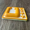 Yellow Gold 3D Football Helmet Bumper Captain Patch Jersey C Style - Perfect for Adult & Youth Full Size Football Helmets