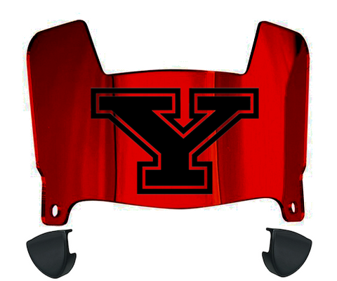 Youngstown State Penguins Mini Football Helmet Visor Shield w/ Clips - PICK VISOR & LOGO COLOR