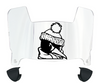 Youngstown State Penguins Mini Football Helmet Visor Shield w/ Clips - PICK VISOR & LOGO COLOR