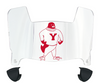 Youngstown State Penguins Mini Football Helmet Visor Shield w/ Clips - PICK VISOR & LOGO COLOR