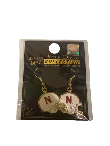 Nebraska Cornhuskers Football Helmet NCAA Womens Dangle Earrings