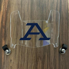 Akron Zips Mini Football Helmet Visor Shield Clear w/ Clips