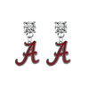 Alabama Crimson Tide CLEAR Swarovski Crystal Stud Rhinestone Earrings