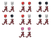 Alabama Crimson Tide NCAA Swarovski Crystal Stud Rhinestone Earrings