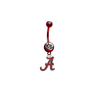 Alabama Crimson Tide Red College Belly Button Navel Ring - Pick Your Color