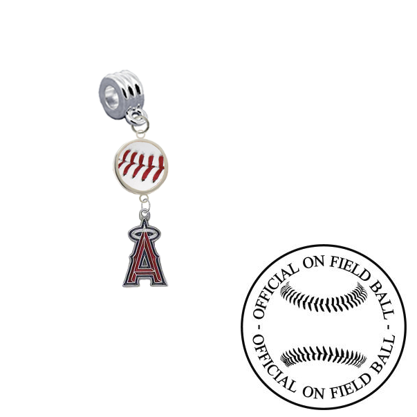 Anaheim Angels On Field Baseball Universal European Bracelet Charm (Pandora Compatible)