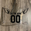 Copy of Arizona Cardinals Custom Name & Number Full Size Football Helmet Visor Shield Clear w/ Clips - BLACK