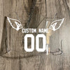Copy of Arizona Cardinals Custom Name & Number Full Size Football Helmet Visor Shield Clear w/ Clips - WHITE