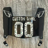 Arizona Cardinals Custom Name & Number Mini Football Helmet Visor Shield Black Dark Tint w/ Clips - MONEY PRINT
