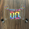 Arizona Cardinals Custom Name & Number Mini Football Helmet Visor Shield Clear w/ Clips - CRUCIAL CATCH