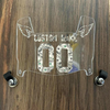 Arizona Cardinals Custom Name & Number Mini Football Helmet Visor Shield Clear w/ Clips - MONEY PRINT