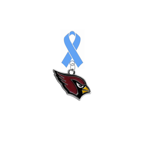 Arizona Cardinals NFL Prostate Cancer Awareness / Fathers Day Light Blue Ribbon Lapel Pin