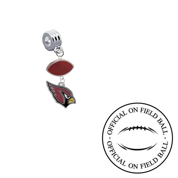 Arizona Cardinals On Field Football Universal European Bracelet Charm (Pandora Compatible)