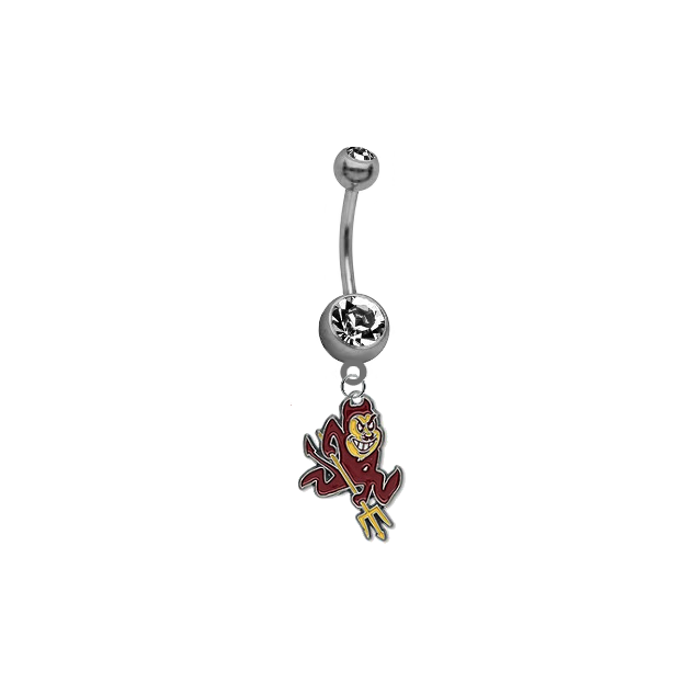 Arizona State Sun Devils NCAA College Belly Button Navel Ring