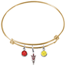 Arizona State Sun Devils Style 2 Gold NFL Expandable Wire Bangle Charm Bracelet