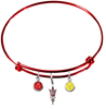 Arizona State Sun Devils Style 2 Red NFL Expandable Wire Bangle Charm Bracelet