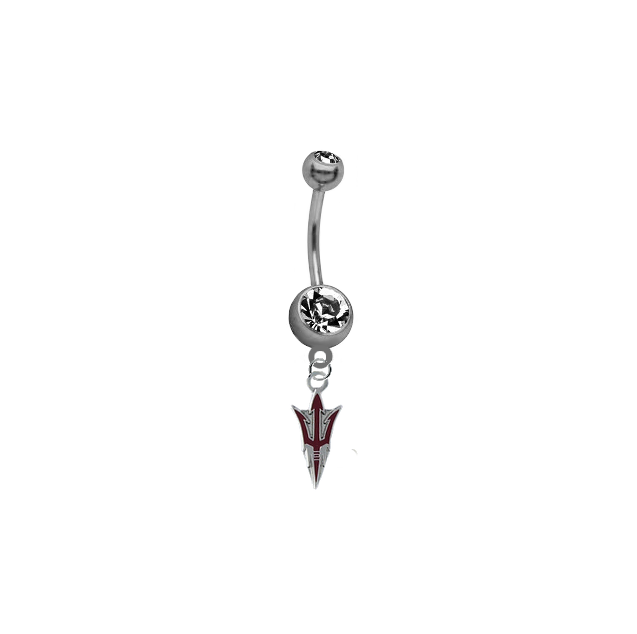 Arizona State Sun Devils Style 2 NCAA College Belly Button Navel Ring